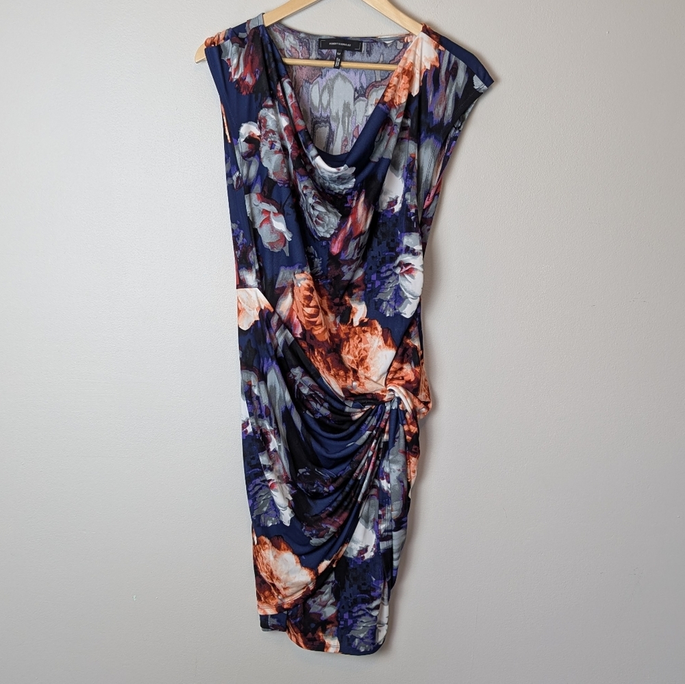 Robert Rodriguez Floral Draped Women's Dress Size M